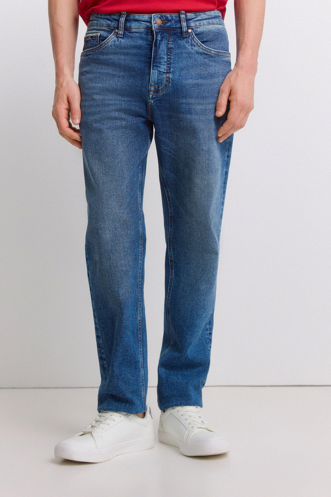 Springfield Dark wash slim fit jeans