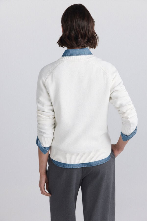 Springfield Pull &eacute;toiles blanc