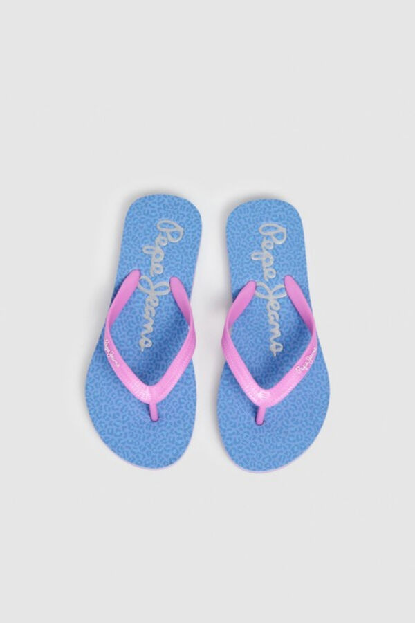 Pepe Jeans Animal print sandals blue