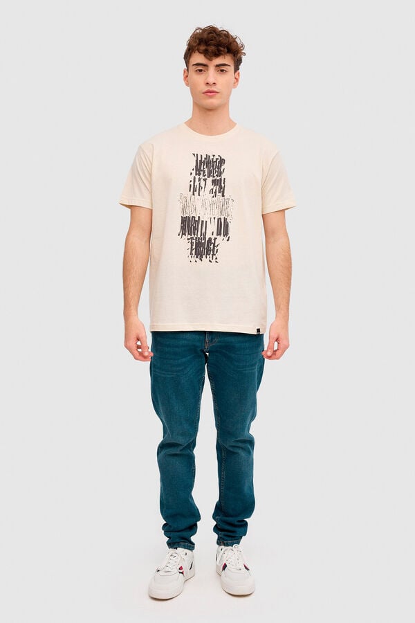 Springfield T-shirt com estampado caveira camel