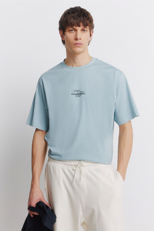 Springfield T-shirt ENTERTAIMENT blue