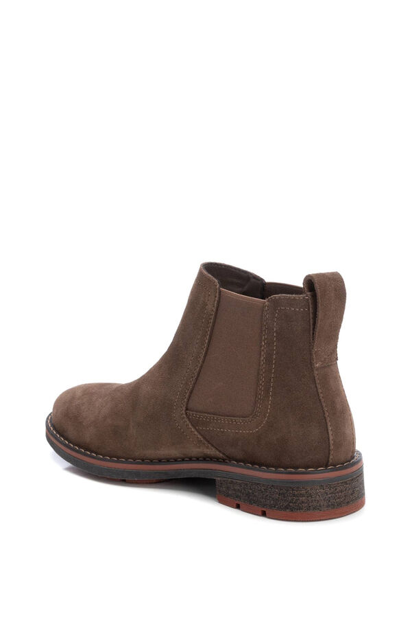 XTI Split leather Boot nude