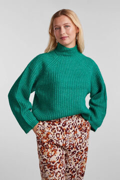 Springfield Ribbed jersey-knit jumper green