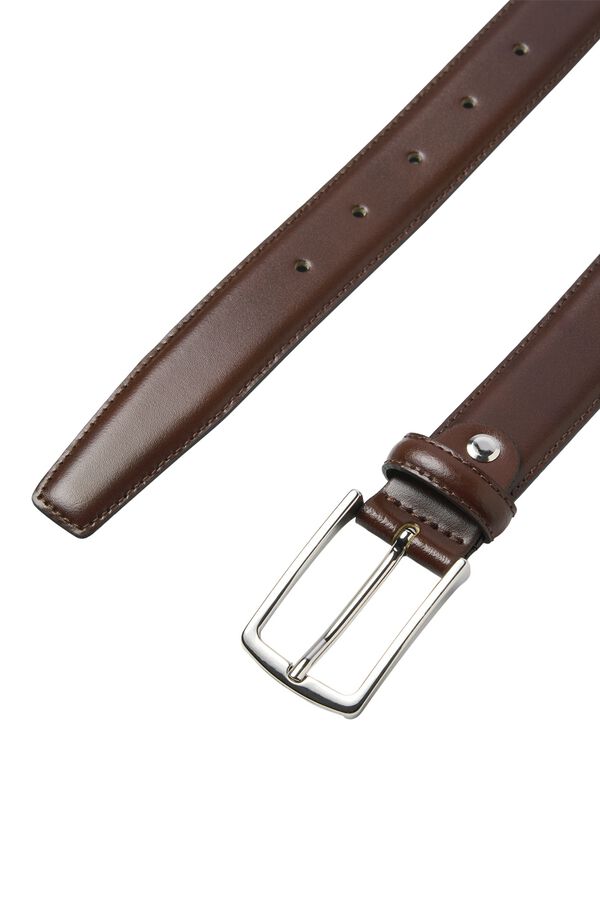 Jack & Jones 100% leather belt nude