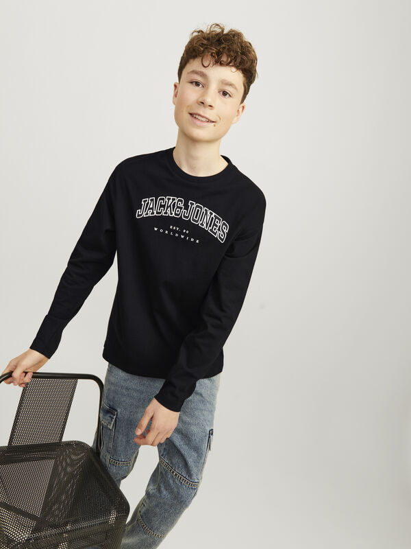 Jack & Jones Junior Regular fit T-shirt Crna