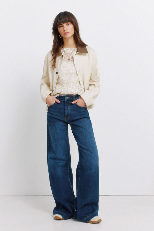 Springfield Jersey-knit long sleeve T-shirt brown