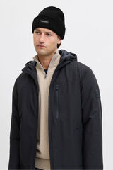 JJ REBEL Beanie with logo Crna