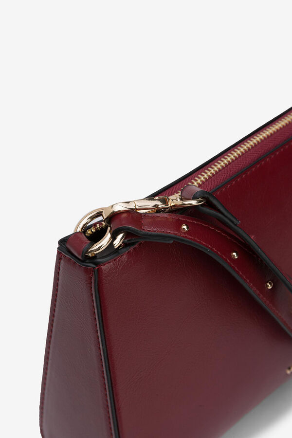 Tiffosi Bolso de Hombro Efecto Piel burdeos