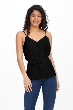 Springfield Strappy blouse with tie  noir
