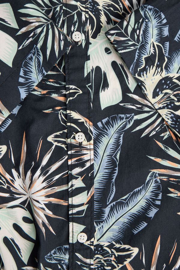 Jack & Jones Printed regular fit shirt black