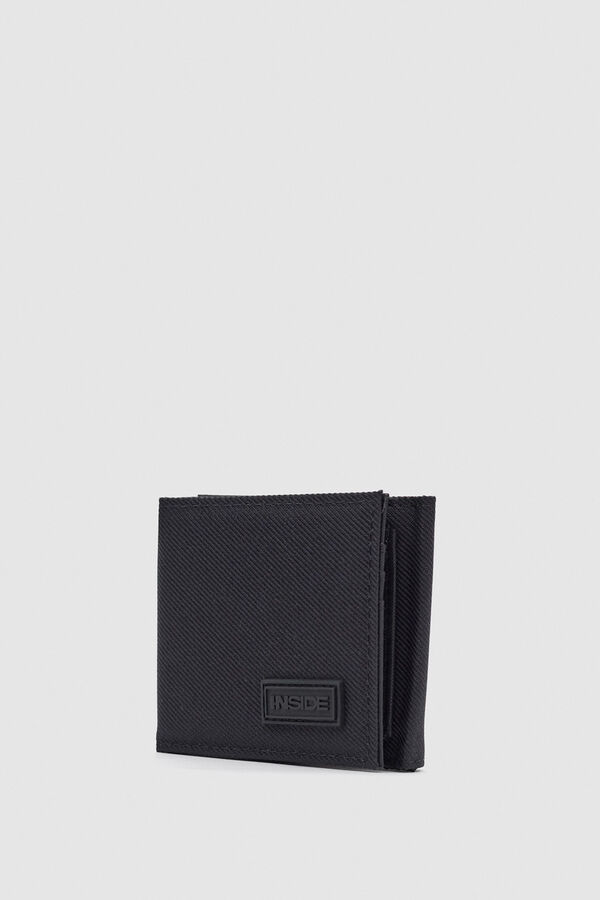 Inside Cartera Negra Hombre Nylon negro