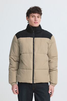 Chaqueta puffer bicolor