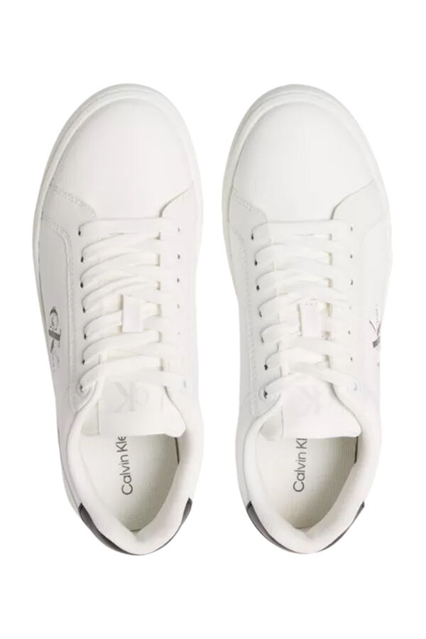Calvin Klein Zapatilla de mujer con logo blanco