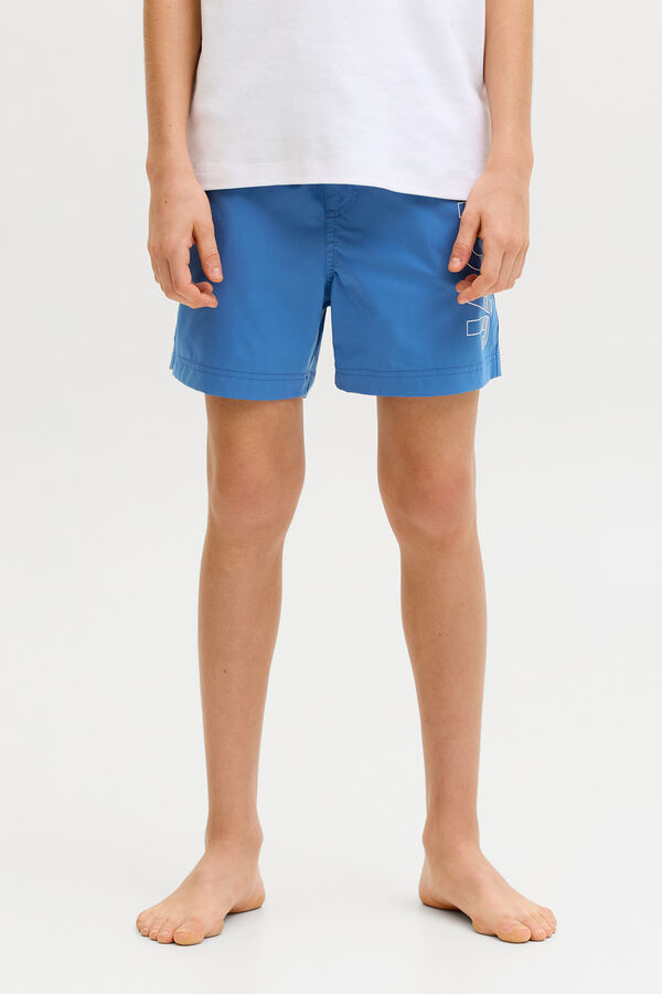 Jack & Jones Junior Logo regular swimwear blue