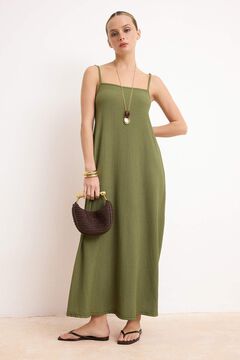 Trendyol Vestido maxi com costas abertas