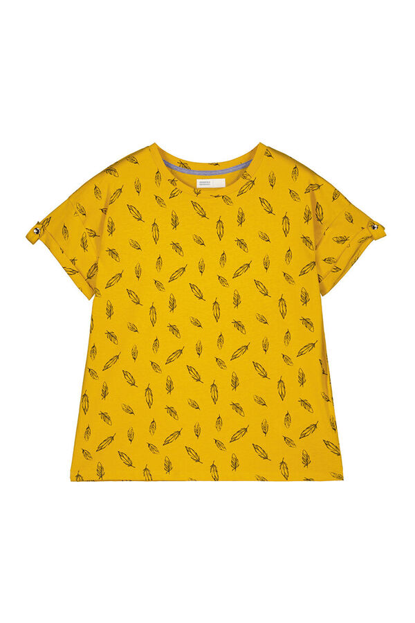 Springfield Graphic print T-shirt yellow