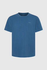 Springfield Camiseta Regular Con Logo Bordado azul oscuro