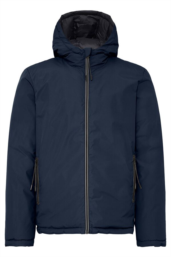Blend Reversible hooded jacket blue