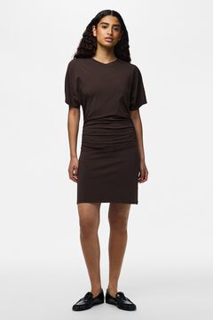 Pieces Short ruched dress