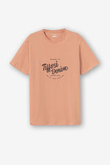 Springfield Camiseta con Estampado Frontal naranja
