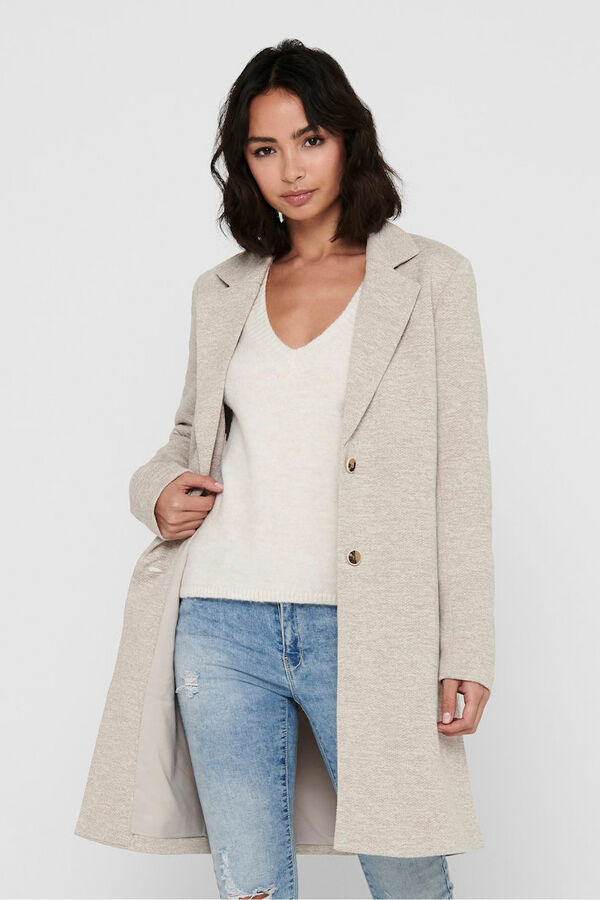 Only Sobretudo midi de bombazine  cinzento