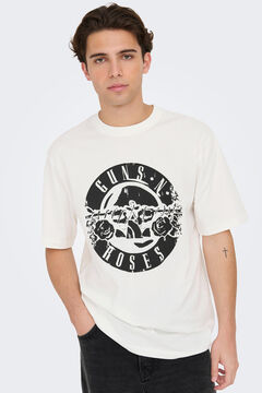 Springfield Relaxed fit Guns N' Roses T-shirt white