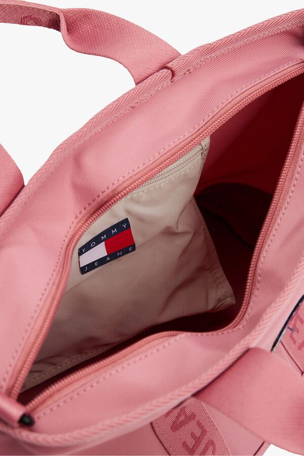 Tommy Jeans Bolso de mujer estilo mini tote en color rosa de Tommy Jeans. rosa
