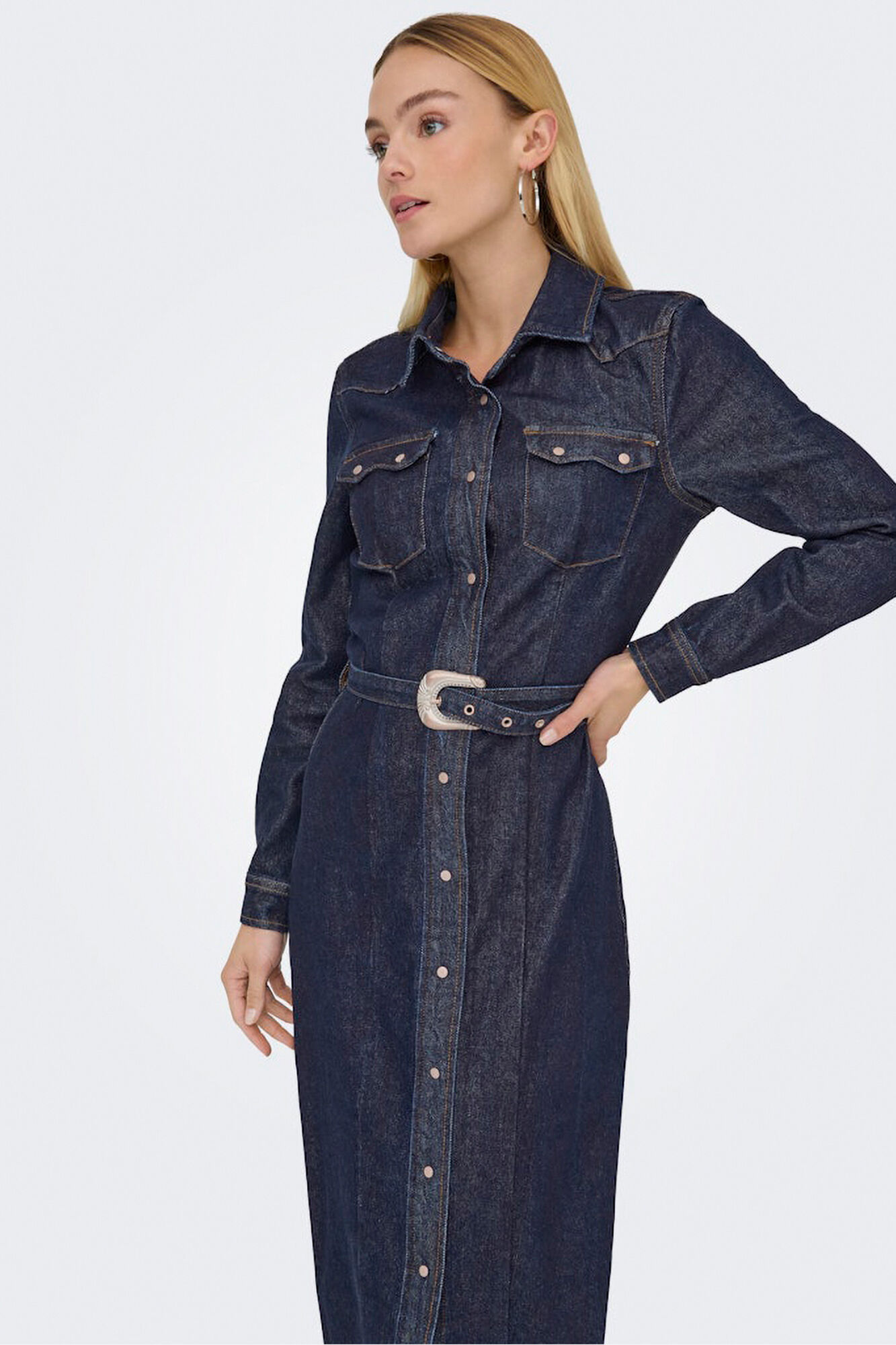 Only Vestido longo jeans