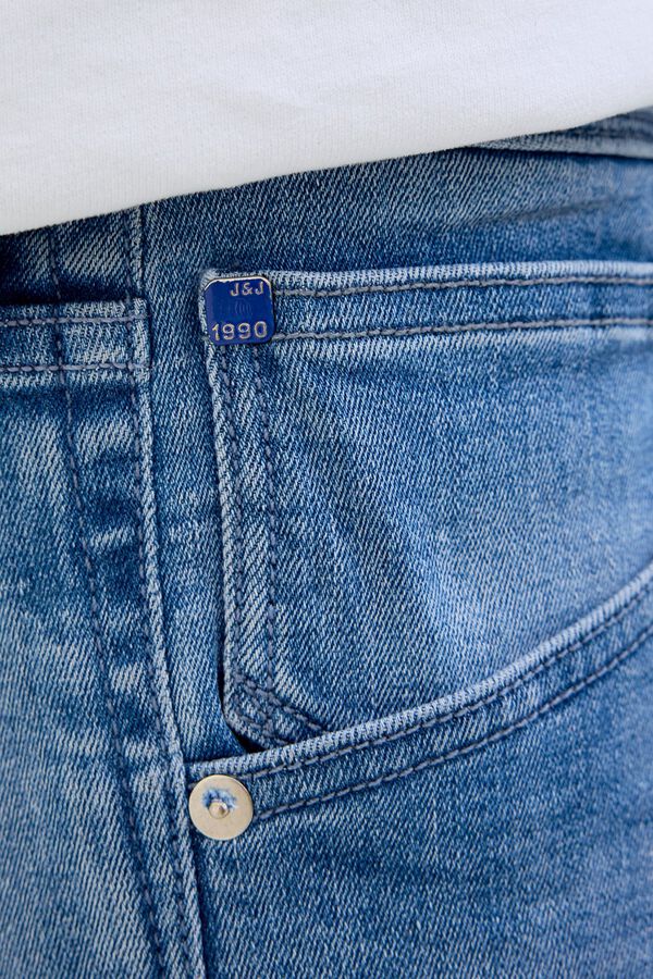 Jack & Jones Denim regular fit Bermuda shorts blue