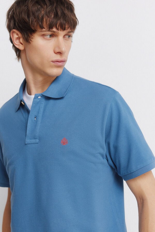Springfield Basic regular fit polo shirt SPRINGFIELD blue