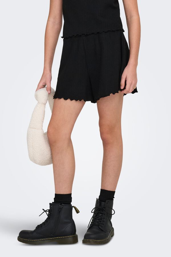 Only Girls Cal&ccedil;&otilde;es com cintura el&aacute;stica preto