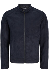 Jack & Jones Blus&atilde;o com efeito de couro