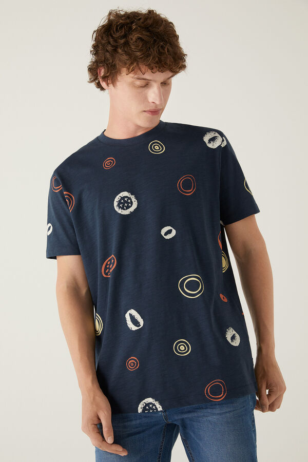 springfield T-shirt &eacute;tnica azul