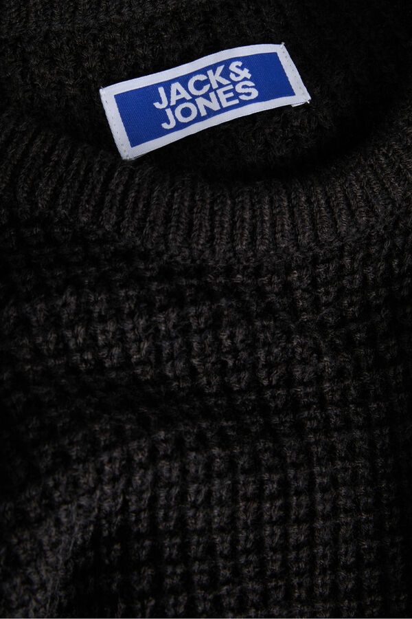 Jack & Jones Junior Su&eacute;ter b&aacute;sico de malha preto