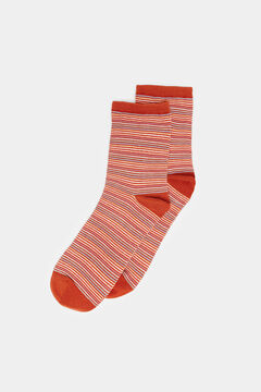Springfield Multi-striped terracotta socks orange