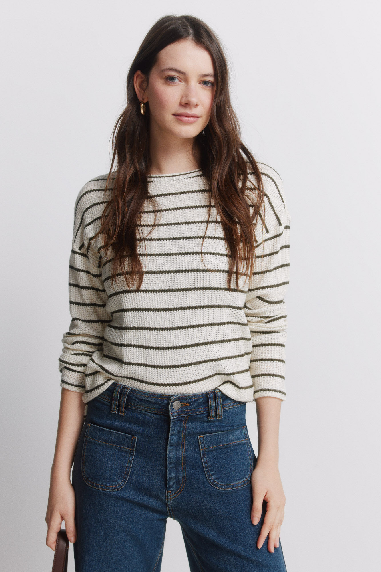Springfield Striped thin long sleeve jumper