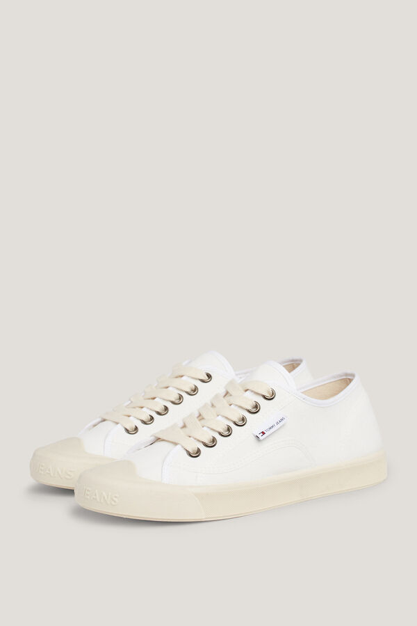 Springfield Tommy Jeans Women lace-up trainers slonovača