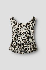 Name It Top de leopardo bege