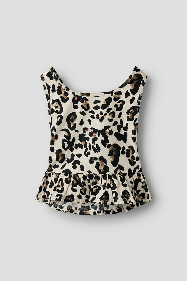 Name It Top de leopardo bege