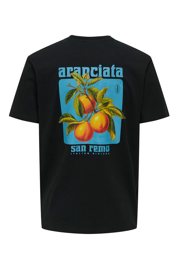 Only & Sons Printed short sleeve t-shirt black