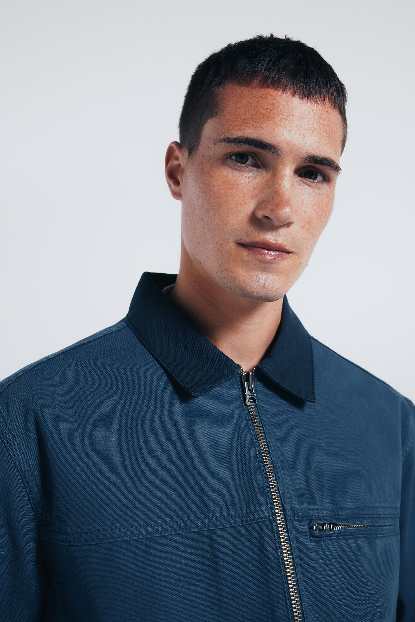 Springfield Contrast washed cotton jacket