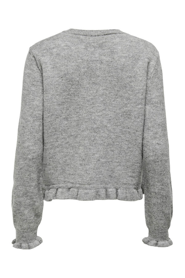 JDY Buttons fastening cardigan grey