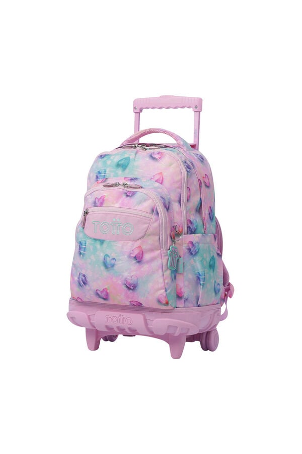 Totto Mochila Renglones Glitter rosa