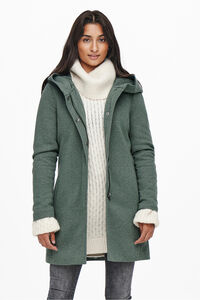 Only sobretudo de tecido midi 