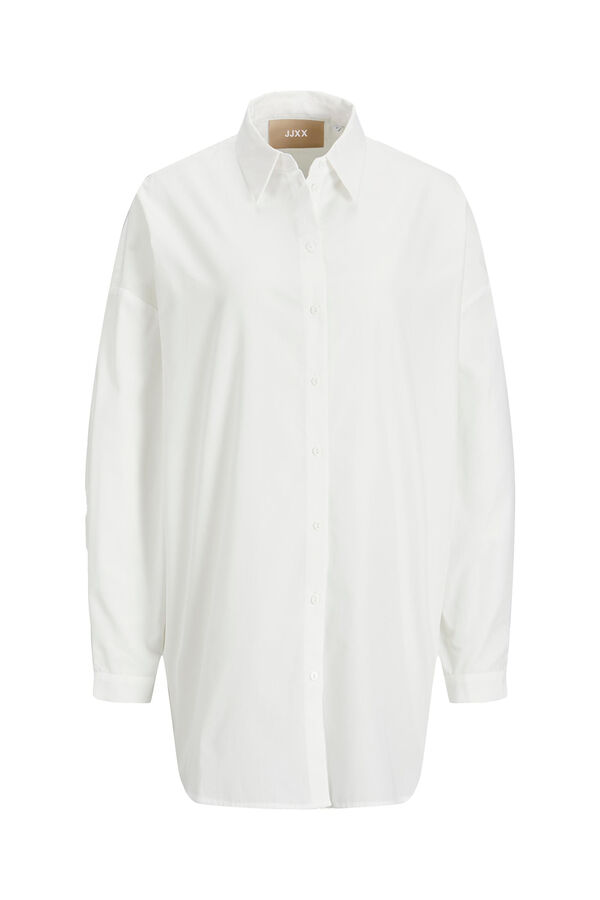 Springfield Camisa manga larga de popelin blanco