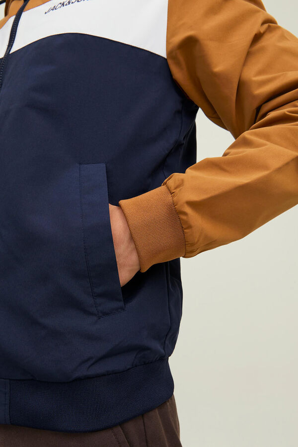 Springfield Lightweight technical hooded jacket brown