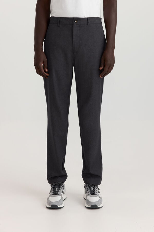 Springfield Slim fit comfort trousers grey