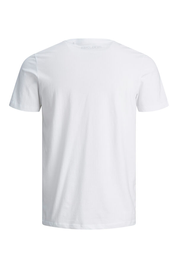 Jack & Jones Camiseta slim fit de algodão branco