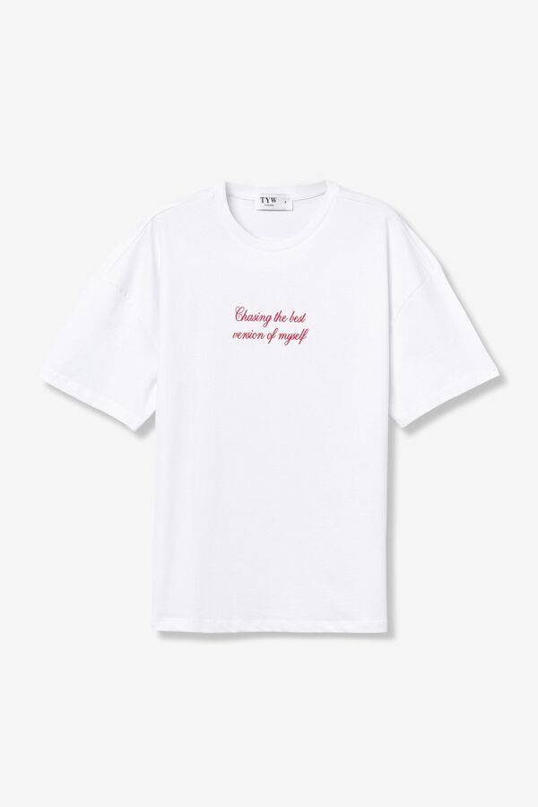 Tiffosi Young Camiseta Oversize white