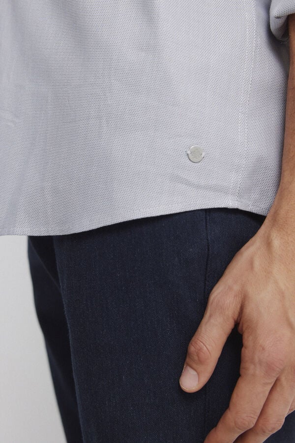 Springfield Dress shirt with easy-care structure grey